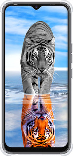 Силикон с усиленными углами чехол Тигр для Tecno Spark 8C KG5k - 6016sp-2680 изображение 