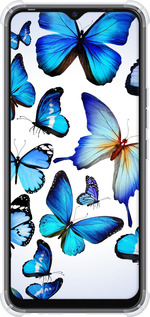 Силикон с усиленными углами чехол Бабочки для Tecno Spark Go 2022 KG5m - 6023sp-2638 изображение 