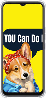 Силикон с усиленными углами чехол чехол с корги You Can Do It для Tecno Spark Go 2022 KG5m - 6184sp-2638 изображение 