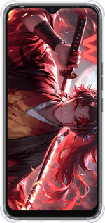 Силіконовий протиударний с посиленими кутами чехол Аниме воин для Tecno Spark 8C KG5k - 6281sp-2680 изображение 