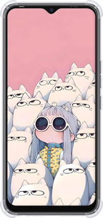 Силикон с усиленными углами чехол Малышка с котами для Tecno Spark Go 2022 KG5m - 6295sp-2638 изображение 