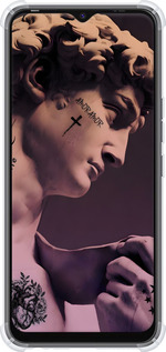 Силіконовий протиударний с посиленими кутами чехол Давид для Tecno Spark 8C KG5k - 6302sp-2680 изображение 