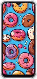 Силикон с усиленными углами чехол Пончики для Tecno Spark 8C KG5k - 6318sp-2680 изображение 