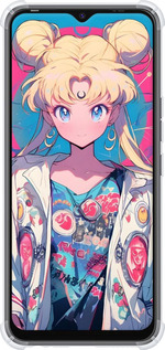 Силикон с усиленными углами чехол Сейлор Мун 2 для Tecno Spark 8C KG5k - 6351sp-2680 изображение 