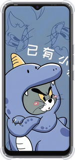 Силіконовий протиударний с посиленими кутами чехол Том і джеррі 1 для Tecno Spark 8C KG5k - 6358sp-2680 изображение 