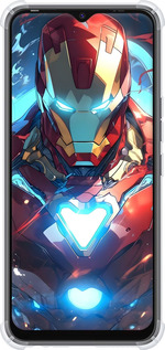 Силикон с усиленными углами чехол Железный человек для Tecno Spark 8C KG5k - 6372sp-2680 изображение 
