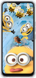 Силикон с усиленными углами чехол Миньоны для Tecno Spark Go 2022 KG5m - 6386sp-2638 изображение 