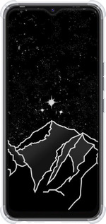 Силикон с усиленными углами чехол Минималистический горный пейзаж для Tecno Spark 8C KG5k - 6438sp-2680 изображение 