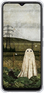 Силикон с усиленными углами чехол Иллюстрация призрак в капусте для Tecno Spark Go 2022 KG5m - 6440sp-2638 изображение 