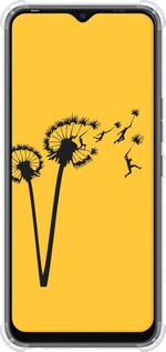 Силикон с усиленными углами чехол Минимализм одуванчики для Tecno Spark Go 2022 KG5m - 6449sp-2638 изображение 