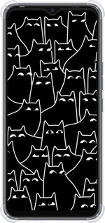 Силикон с усиленными углами чехол С изображением кошек для Tecno Spark Go 2022 KG5m - 6470sp-2638 изображение 