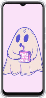 Силіконовий протиударний с посиленими кутами чехол Милий привид для Tecno Spark 8C KG5k - 6507sp-2680 изображение 