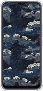 Силикон с усиленными углами чехол Морская тематика в стиле арт-деко для Tecno Spark 8C KG5k - 6520sp-2680 изображение 