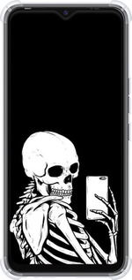 Силикон с усиленными углами чехол Скелет делает Selfie для Tecno Spark 8C KG5k - 6535sp-2680 изображение 
