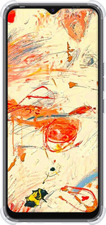 Силіконовий протиударний с посиленими кутами чехол Динамічна картина з хаотичними мазками для Tecno Spark 8C KG5k - 6540sp-2680 изображение 