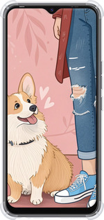 Силикон с усиленными углами чехол Корги 3 для Tecno Spark Go 2022 KG5m - 6707sp-2638 изображение 