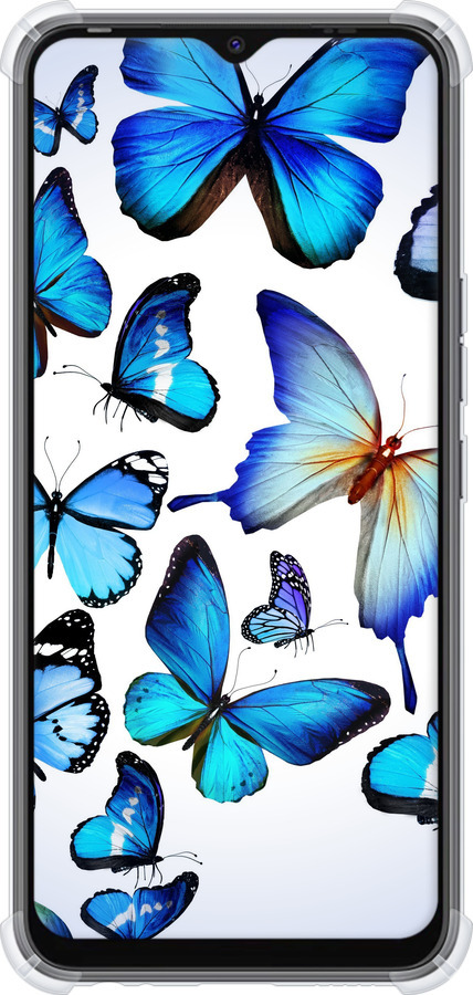 Силикон с усиленными углами чехол Бабочки для Tecno Spark Go 2022 KG5m - 6023sp-2638 изображение 