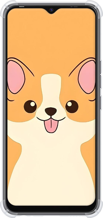 Силикон с усиленными углами чехол Милый пес для Tecno Spark Go 2022 KG5m - 6296sp-2638 изображение 