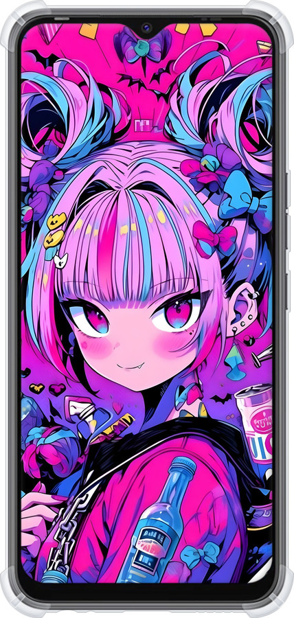 Силикон с усиленными углами чехол Аниме милаха для Tecno Spark 8C KG5k - 6314sp-2680 изображение 