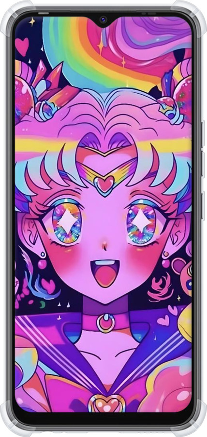 Силіконовий протиударний с посиленими кутами чехол Сейлор Мун 3 для Tecno Spark 8C KG5k - 6352sp-2680 изображение 