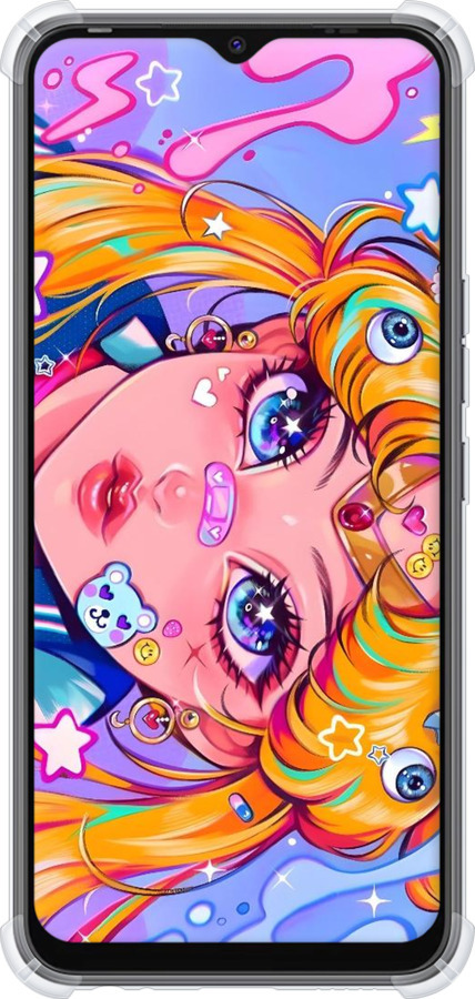 Силіконовий протиударний с посиленими кутами чехол Сейлор Мун 4 для Tecno Spark 8C KG5k - 6353sp-2680 изображение 