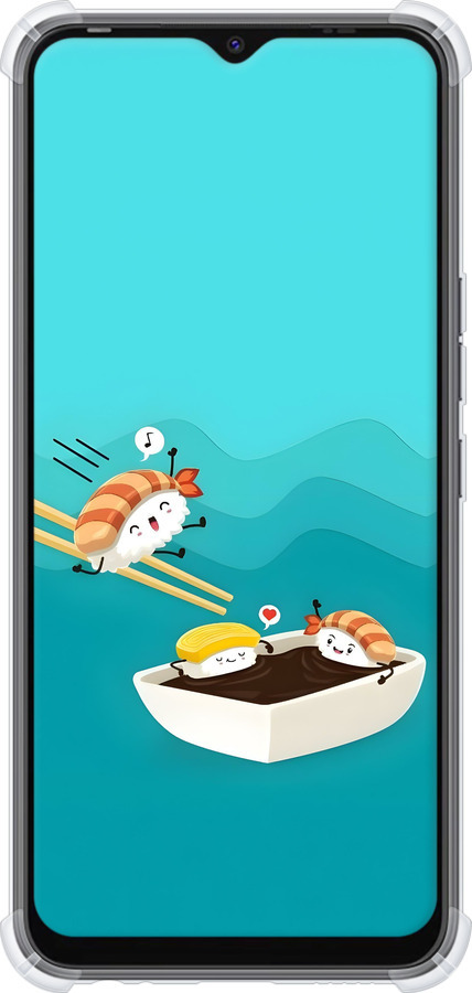 Силикон с усиленными углами чехол Суши для Tecno Spark 8C KG5k - 6354sp-2680 изображение 