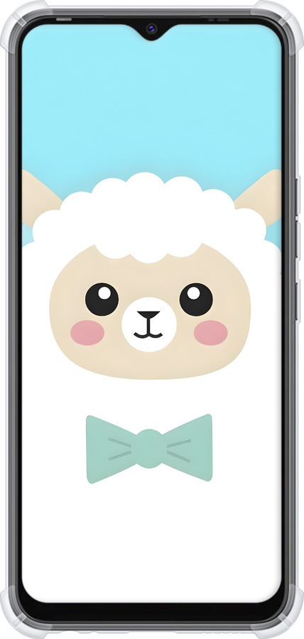 Силикон с усиленными углами чехол Милый барашек для Tecno Spark Go 2022 KG5m - 6355sp-2638 изображение 