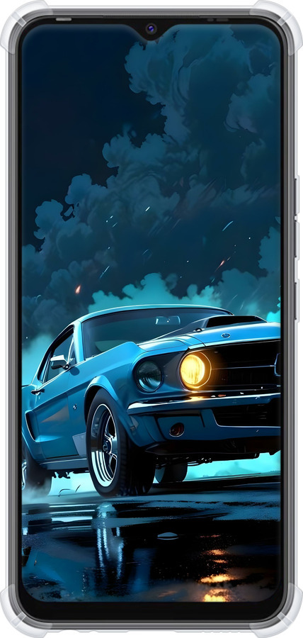 Силіконовий протиударний с посиленими кутами чехол Форд мустанг для Tecno Spark Go 2022 KG5m - 6374sp-2638 изображение 