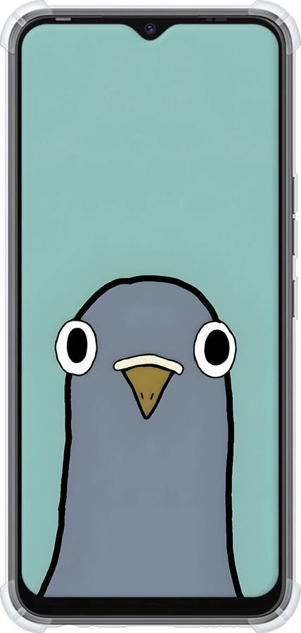 Силикон с усиленными углами чехол Голубь для Tecno Spark Go 2022 KG5m - 6388sp-2638 изображение 