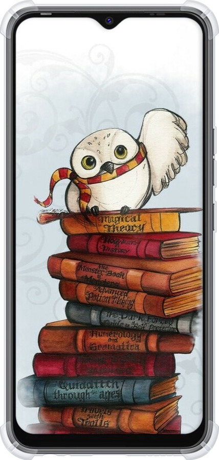 Силикон с усиленными углами чехол Сова и книги для Tecno Spark Go 2022 KG5m - 6436sp-2638 изображение 