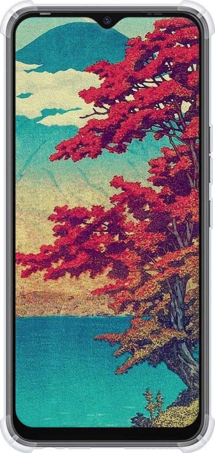 Силикон с усиленными углами чехол С изображением природы для Tecno Spark 8C KG5k - 6469sp-2680 изображение 