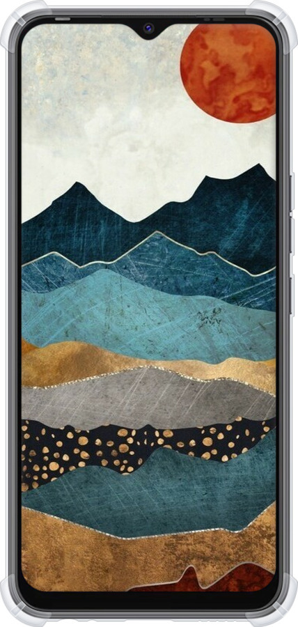 Силіконовий протиударний с посиленими кутами чехол захід сонця для Tecno Spark 8C KG5k - 6475sp-2680 изображение 