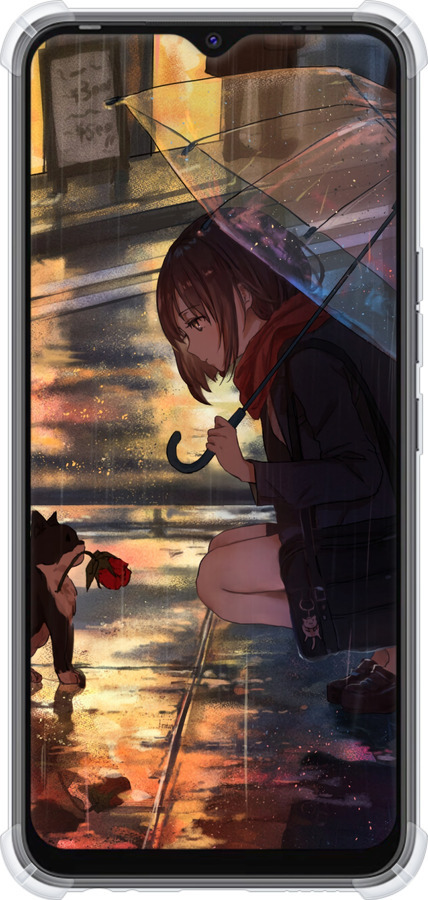 Силикон с усиленными углами чехол Anime для Tecno Spark Go 2022 KG5m - 6609sp-2638 изображение 