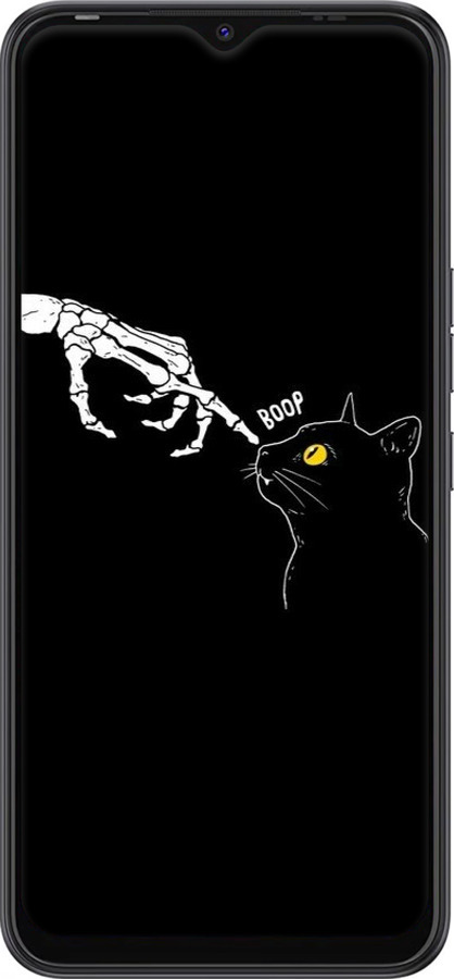 Силиконовый чехол Кошка для Tecno Spark 8C KG5k - 6505u-2680 изображение 