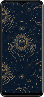 Силиконовый чехол Celestial Harmony: Sun & Moon Gold Mystic Pattern для Tecno Spark Go 2023 BF7 - 6778u-2952 изображение 