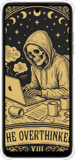 Силіконовий протиударний с посиленими кутами чехол The Overthinker для Tecno Spark Go 2024 - 6774sp-3432 изображение 