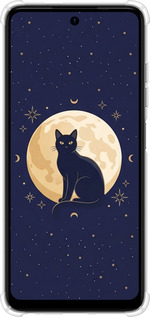 Силикон с усиленными углами чехол Cute Cat Celestial/Witchy для Tecno Spark Go 2024 - 6787sp-3432 изображение 