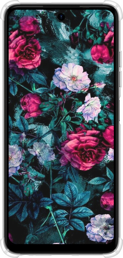 Силикон с усиленными углами чехол Сад и розы для Tecno Spark Go 2024 - 6483sp-3432 изображение 