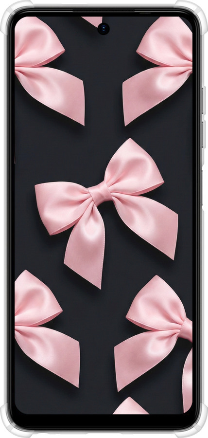 Силіконовий протиударний с посиленими кутами чехол Coquette Ribbons Dark Coquette для Tecno Spark Go 2024 - 6767sp-3432 изображение 