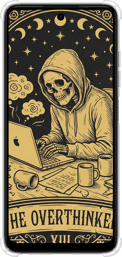 Силіконовий протиударний с посиленими кутами чехол The Overthinker для Tecno Spark Go 2024 - 6774sp-3432 изображение 