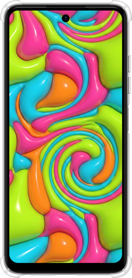Силикон с усиленными углами чехол Y2K Jelly Dream для Tecno Spark Go 2024 - 6780sp-3432 изображение 