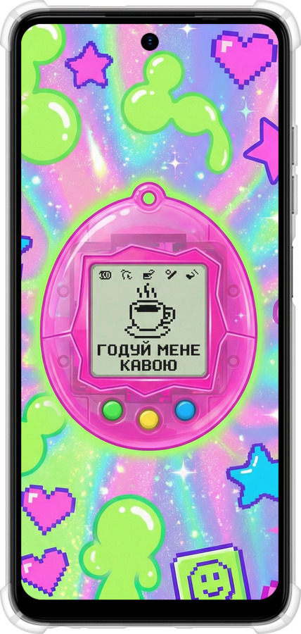 Силикон с усиленными углами чехол Y2K Aesthetic Retro Pet: Годуй мене кавою для Tecno Spark Go 2024 - 6784sp-3432 изображение 