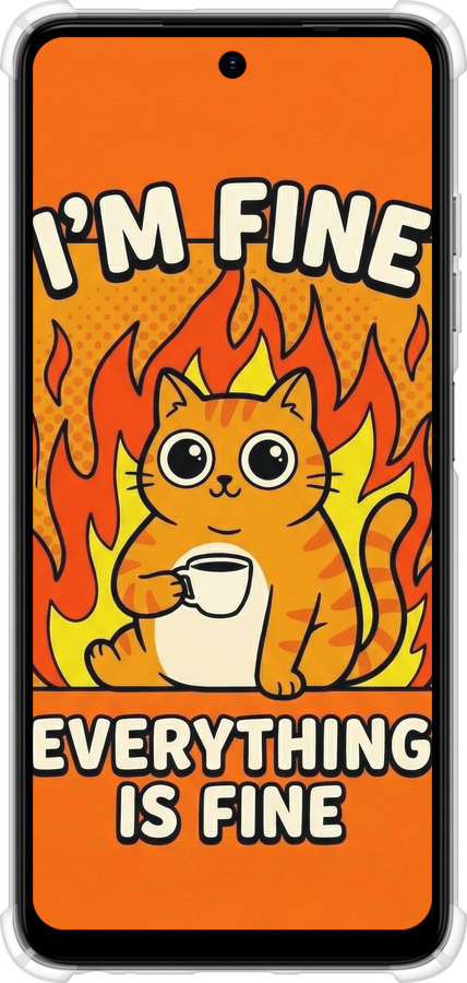 Силикон с усиленными углами чехол Funny Cat для Tecno Spark Go 2024 - 6786sp-3432 изображение 