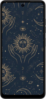 Силіконовий чехол Celestial Harmony: Sun & Moon Gold Mystic Pattern для Tecno Spark Go 2024 - 6778u-3432 изображение 