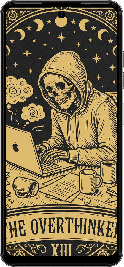 Силиконовый чехол The Overthinker для Tecno Spark Go 2024 - 6774u-3432 изображение 