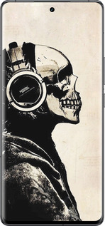 Силиконовый чехол Скелет-меломан v2 для Vivo IQOO 12 PRO - 1200u-3420 изображение 