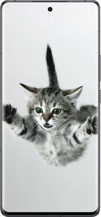 Силиконовый чехол Летящий котёнок для Vivo IQOO 12 PRO - 2322u-3420 изображение 