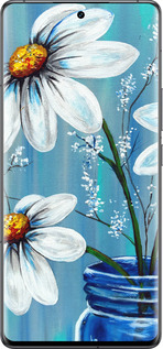 Силиконовый чехол Красивые арт-ромашки для Vivo IQOO 12 PRO - 4031u-3420 изображение 