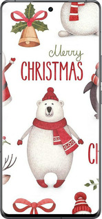 Силіконовий чехол Merry Christmas для Vivo IQOO 12 PRO - 4106u-3420 изображение 