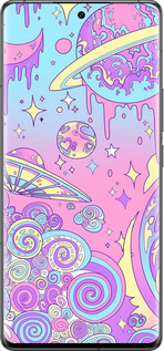 Силиконовый чехол Розовая галактика для Vivo IQOO 12 PRO - 4146u-3420 изображение 